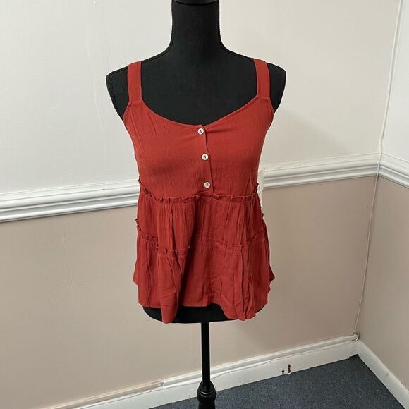 NWT No Boundaries Burnt Orange Tank Top - Picture 1 of 3